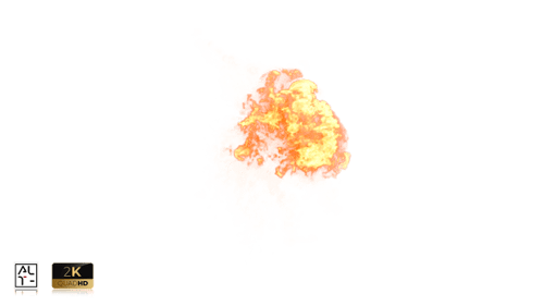 Realistic Fire Explosion and Smoke Visual Effect