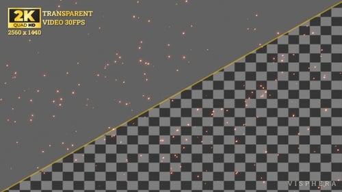 Abstract Golden Particles Floating Upward Motion Background