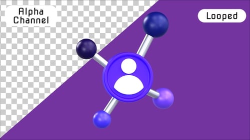 Affiliate Network Growth 3D Animation | Alpha Channel