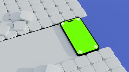 Phone mockup green screen