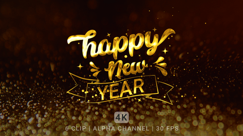 Happy New Year Text Animation