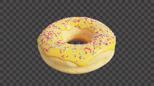 Sweet Donut Animation with Sprinkles