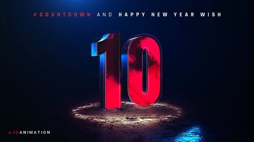 Countdown With Happy New Year Wish