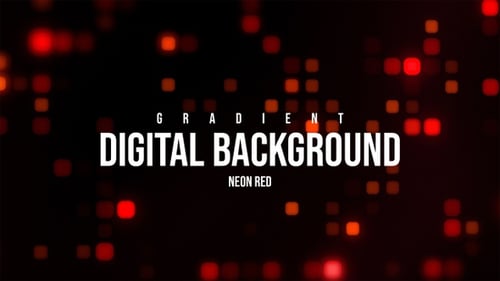 Abstract Digital Grid Lights Technology Loop Background