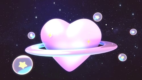Glossy Heart Planet