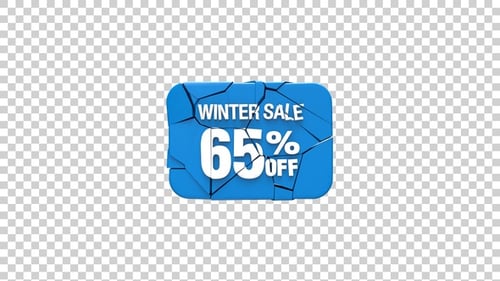 Winter Shatter Sale Badge 65 Prozent günstiger