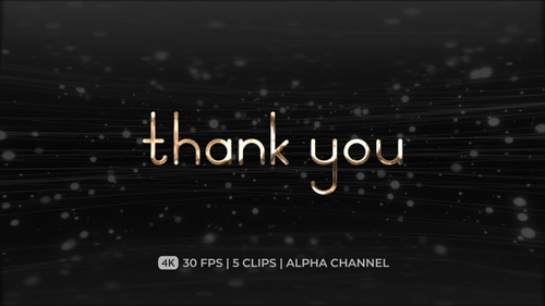 Thank You Trim Path Animation