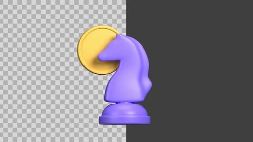 3D Animated Investment Strategy Icon