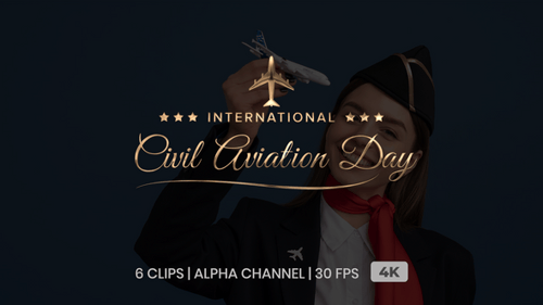 International Civil Aviation Day Elegant Title Animation Pack