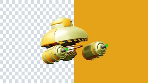Robot 3D Animations | Alpha Channel