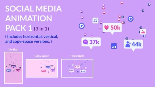 Animated Speech Bubbles Showing Rising Likes, Comments, And Followers. Social Media Growth Concept.