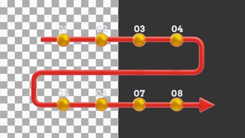 3D Animation of Snake Timeline | Alpha Channel