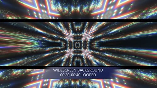 Vj Kaleido Rgb Lights Background