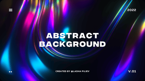 Dark Metalic Holographic Shape Flowing