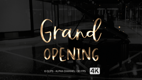 Grand Opening Animation Text