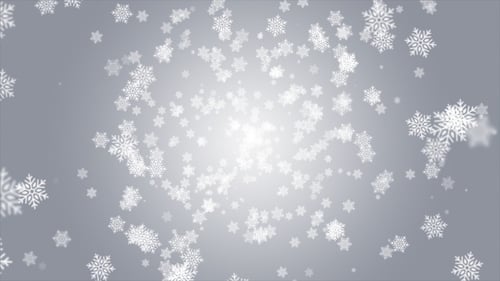 Fond de flocons de neige blanc