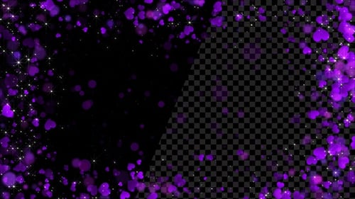 Heart Frame Purple Alpha Loop V6