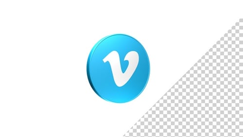 Modern Glossy 3D Rotating Logo Reveal