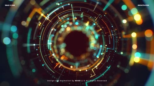 Futuristic Abstract Tech Data Network Background