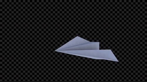 Papierflugzeug fliegt in der Luft