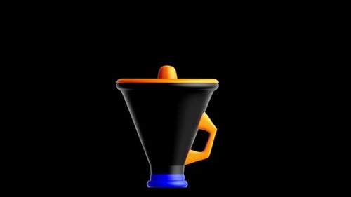 Modern 3D Megaphone Icon for Communication and Announcements