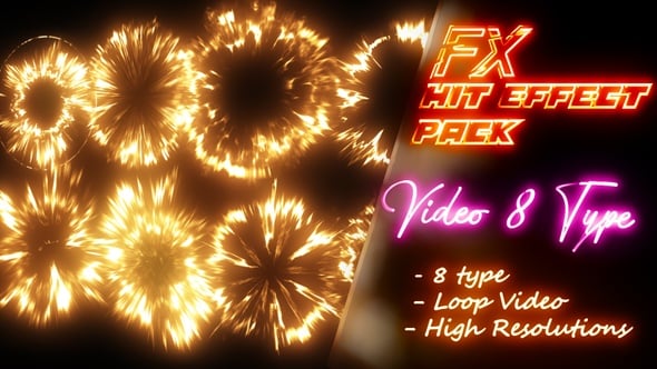 Hit and Impact Effect Pack Fx, Elements Motion Graphics ft. fx & 2d ...