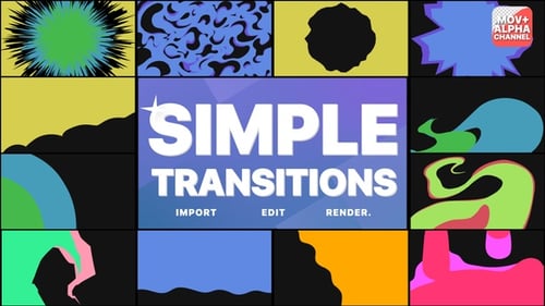 Transitions simples | Pack de Graphiques animés