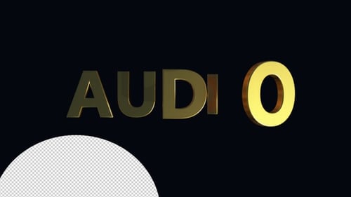 3D Gold Text Reveal Animation