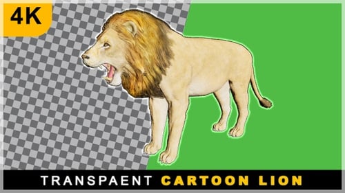 Looping Realistic Walking Lion Animation