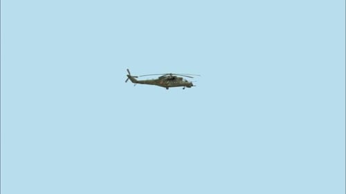 Flying Military Attack Helicopter Animation