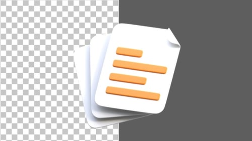 3D Document | Alpha Channel