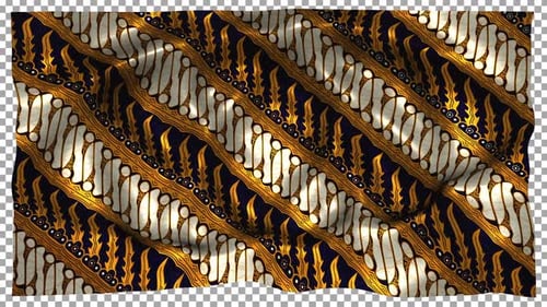 Tela con estampado de seda étnica de Indonesia Wave Alpha Songket Batik Parang Jogjakarta Keris Java