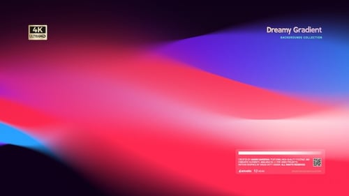 Abstract Fluid Wave Gradient Background Animation Loop