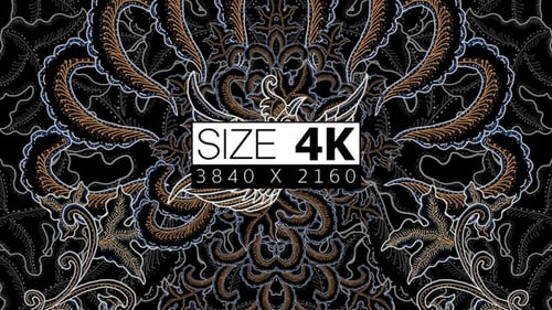 Animated Ornamental Bird with Traditional Decorative Patterns