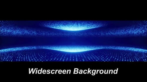 Abstract Flowing Particle Widescreen Background Loop