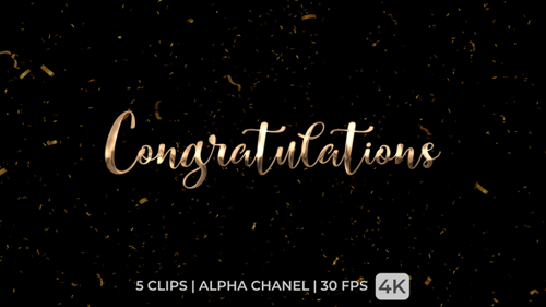 Herzlichen Glückwunsch Textanimation