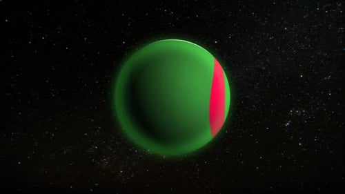 Algerian Flag 3D Rotating Sphere Reveal