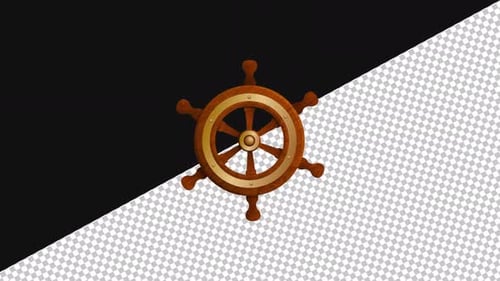 Ship Steering Wheel | Alpha Channel