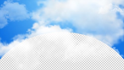 Sky Cloud Transparent Background Loop
