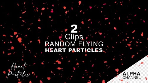 Valentine's Day Heart Particles. Heart Particles