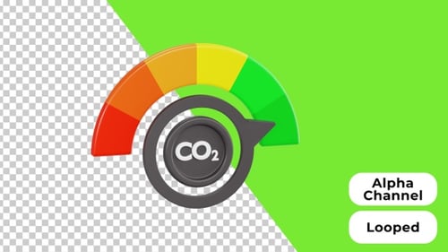 3D Animated Low Emission | Alpha Channel