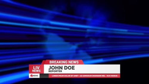 News Bar Alpha-Kanal ohne Text