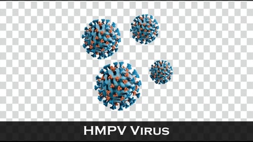 HMPV Virus Icon | Human metapneumovirus | Virus