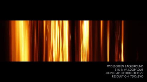 Dynamic Vertical Golden Light Rays Loop Background