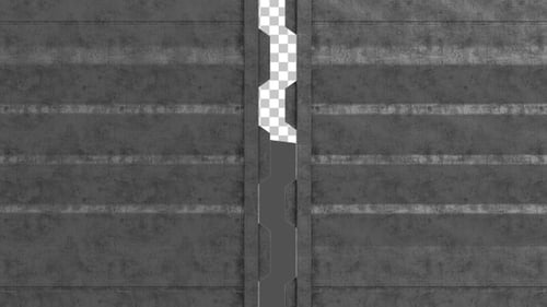 3D Industrial Metal Door | Alpha Channel