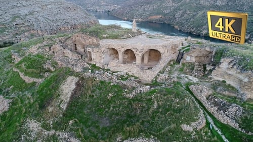 Old houses On The World's Second Largest Canyon Shot From The Air Turkey 7