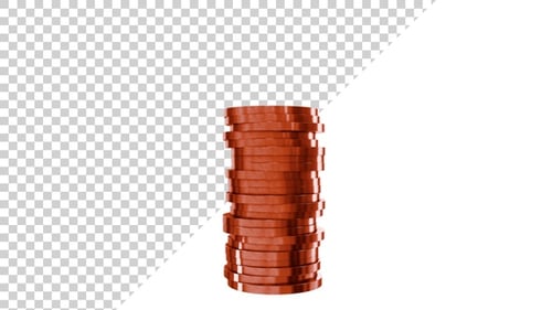 Plain Copper Coins Tower V4