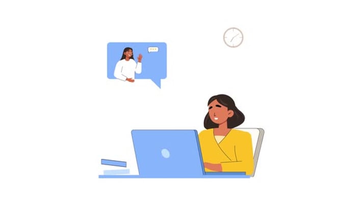 Offline Job Interview Animation Scene, Elements Motion Graphics ft ...