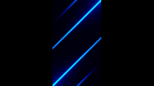 Vertical video diagonal blue gradient neon lines loop animation