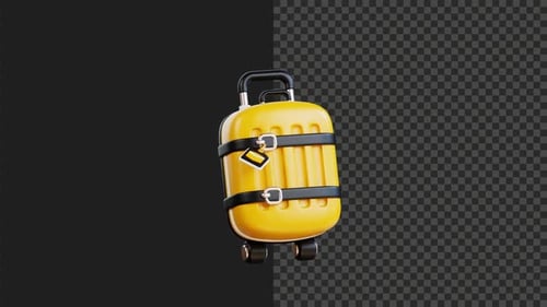 Fond transparent d'animation de voyage du Hajj 3D 4K